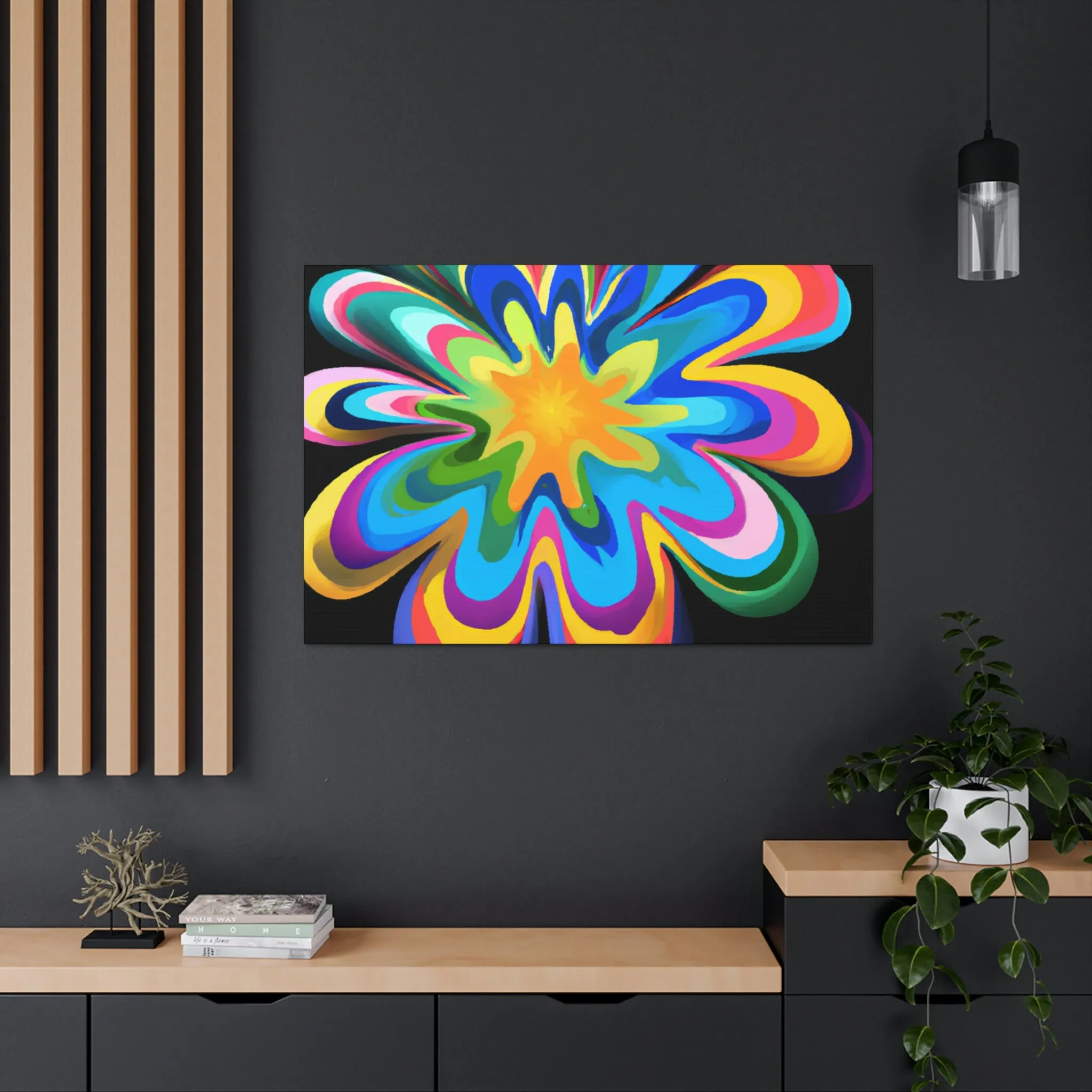Vibrant Noir. - Canvas