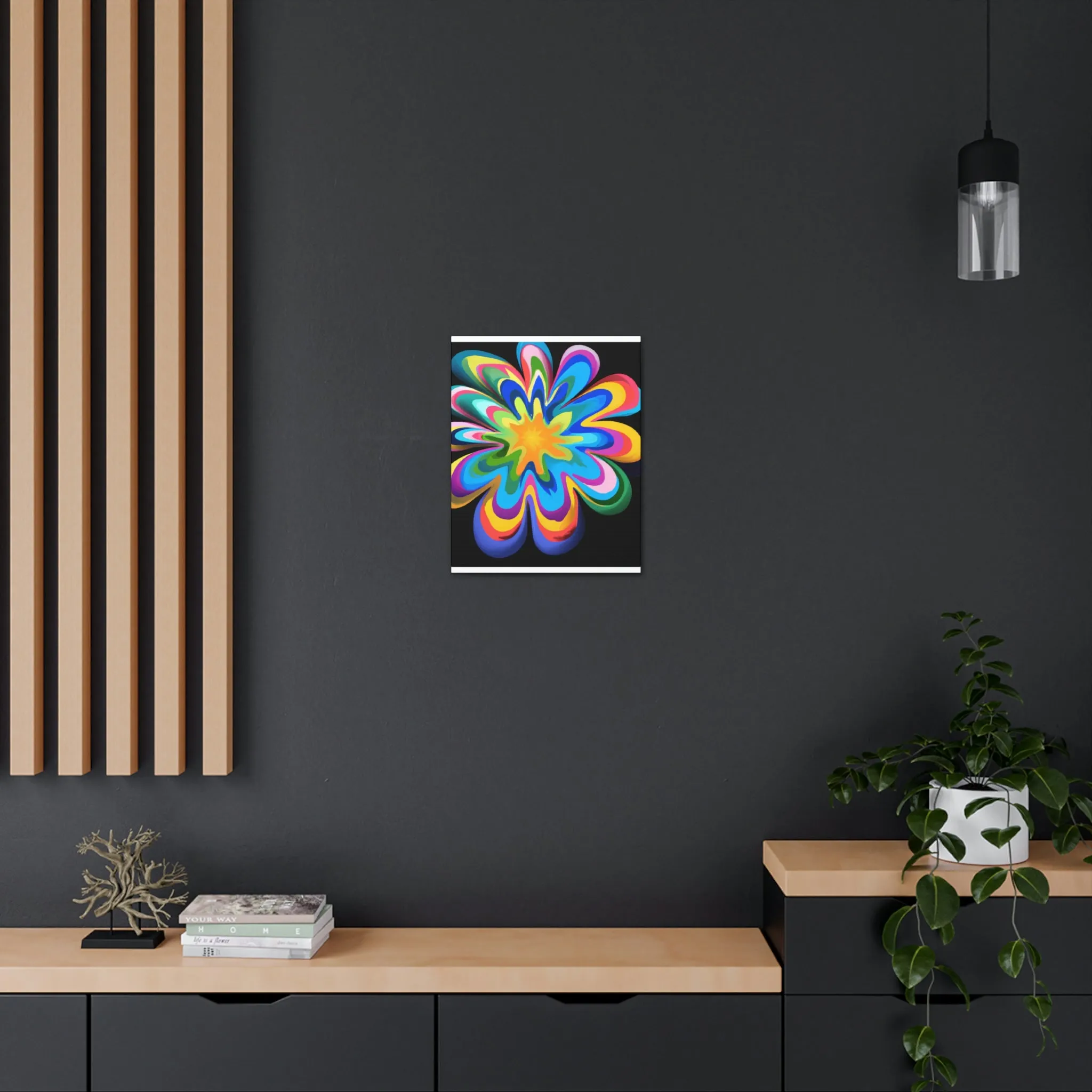 Vibrant Noir. - Canvas