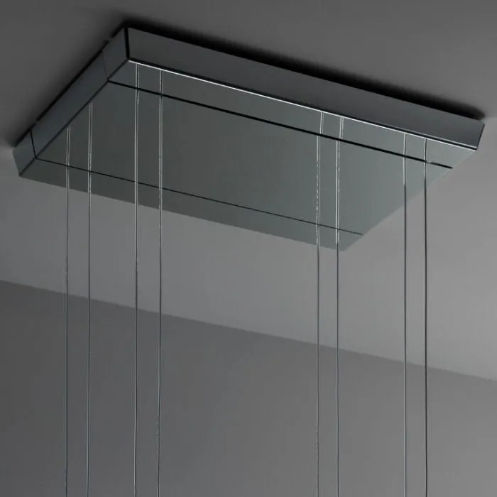 Vicky D69 A07 4-Light Sqaure Crystal Ceiling Light From Fabbian