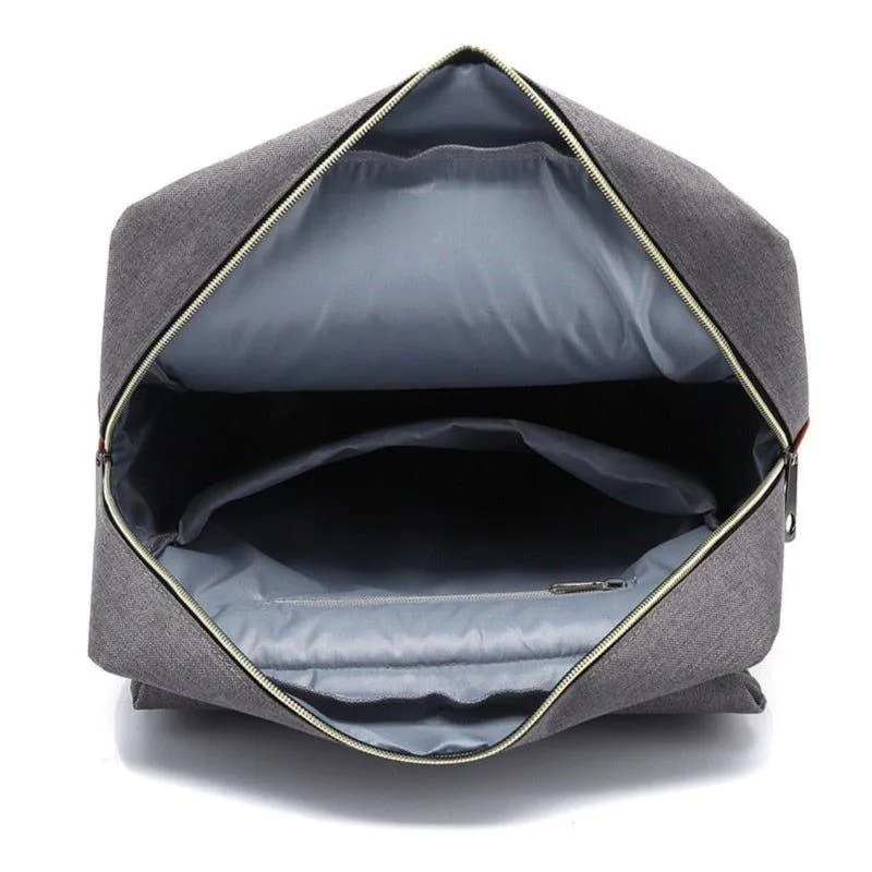 Vintage Laptop Backpack College Bag with USB Port