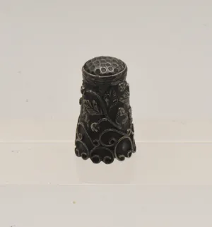 Vintage Sterling Silver Ornate Thimble