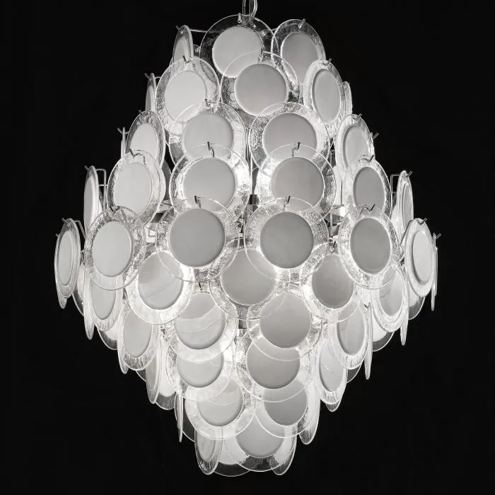 Vistosi-Style Disc Chandelier In Custom Colours And Sizes