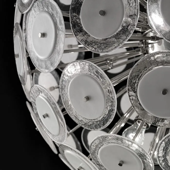Vistosi-Style Disc Chandelier In Custom Colours And Sizes