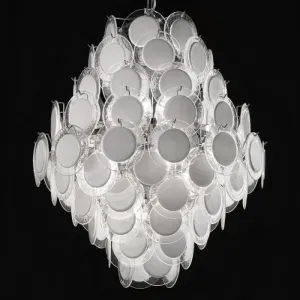 Vistosi-Style Disc Chandelier In Custom Colours And Sizes