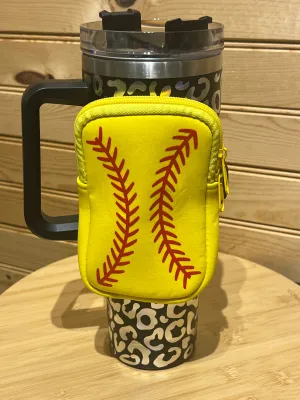 Water Bottle Pouch - Softball
