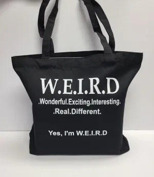 WEIRD Book Bag Black