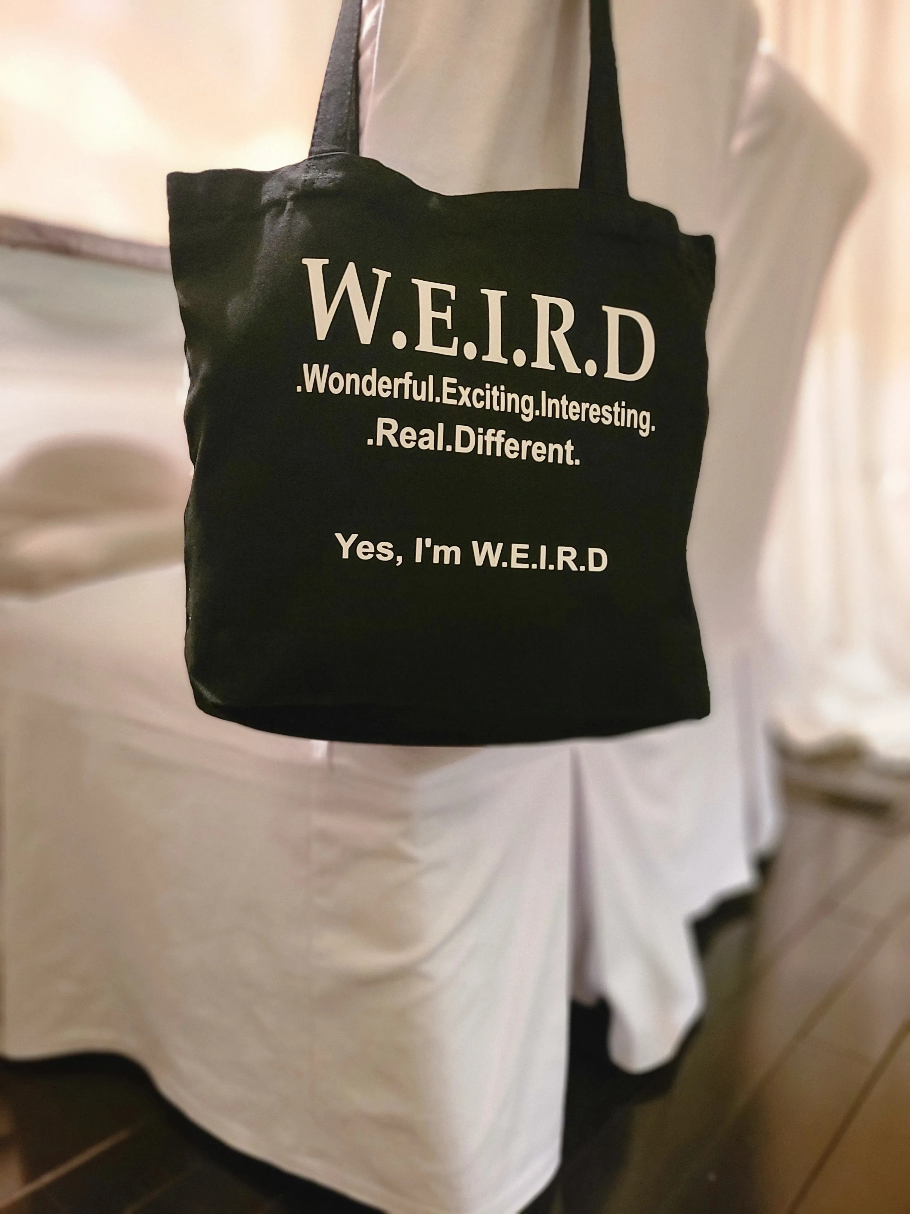 WEIRD Book Bag Black