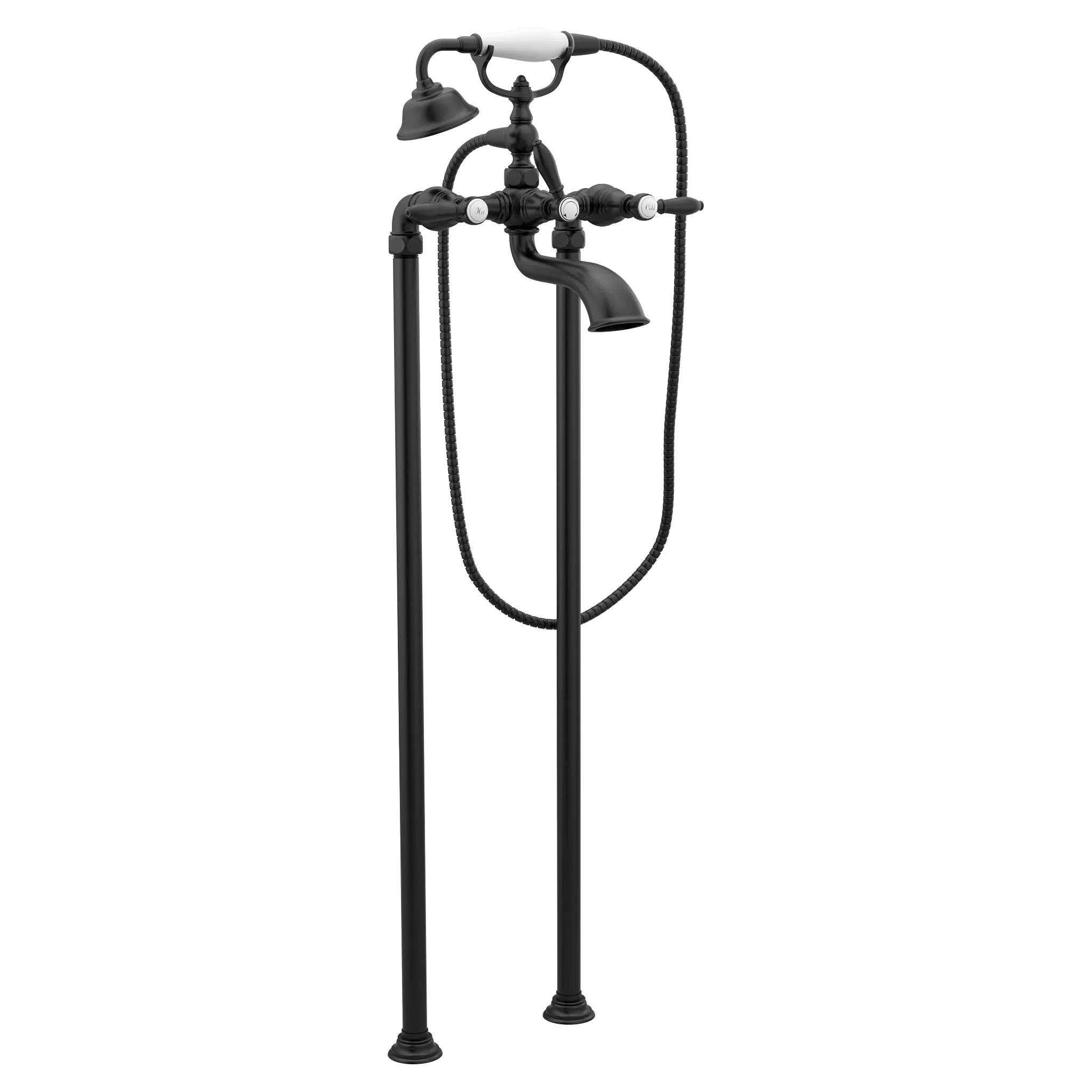 Weymouth Two-Handle Tub Filler including Handheld Shower
