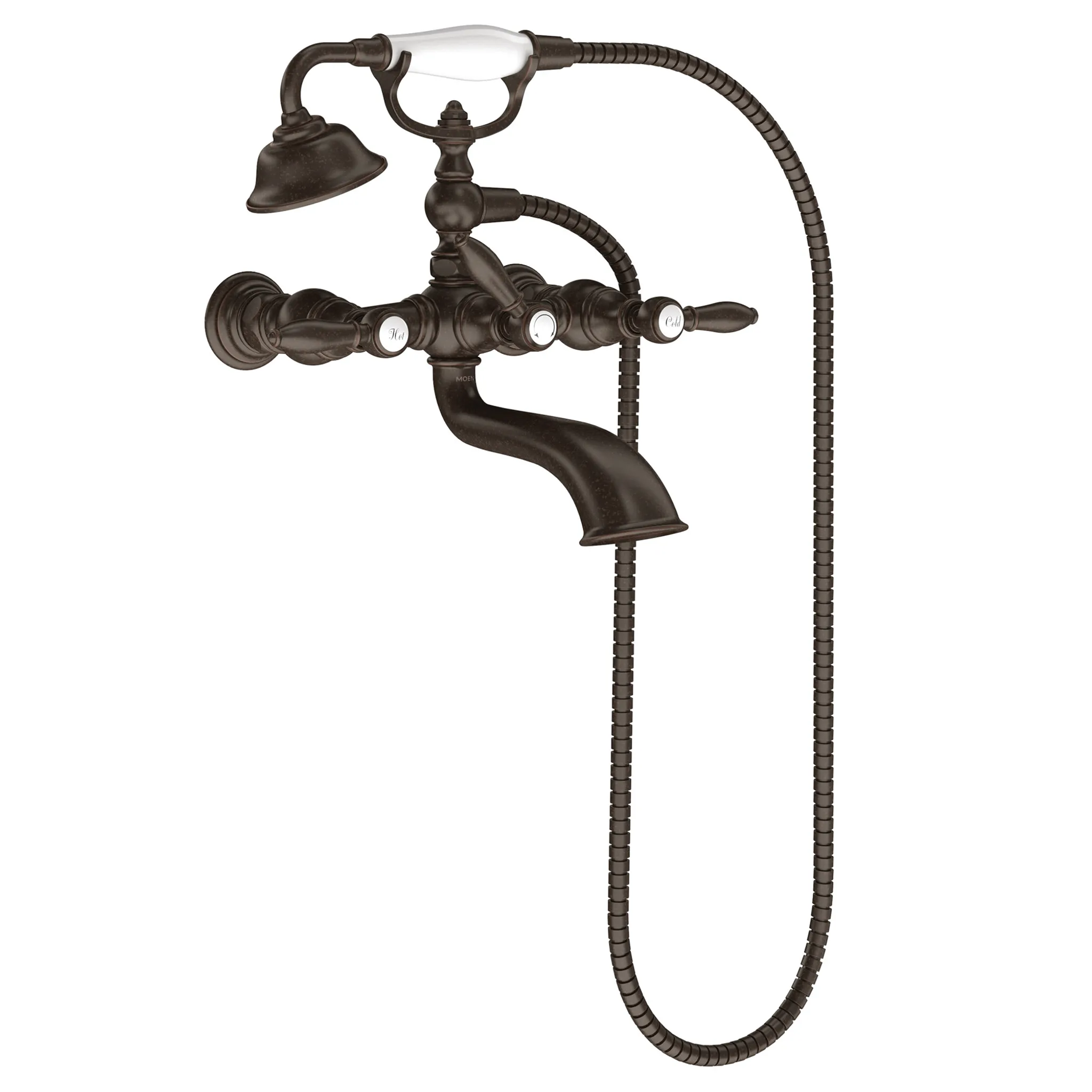 Weymouth Two-Handle Tub Filler including Handheld Shower