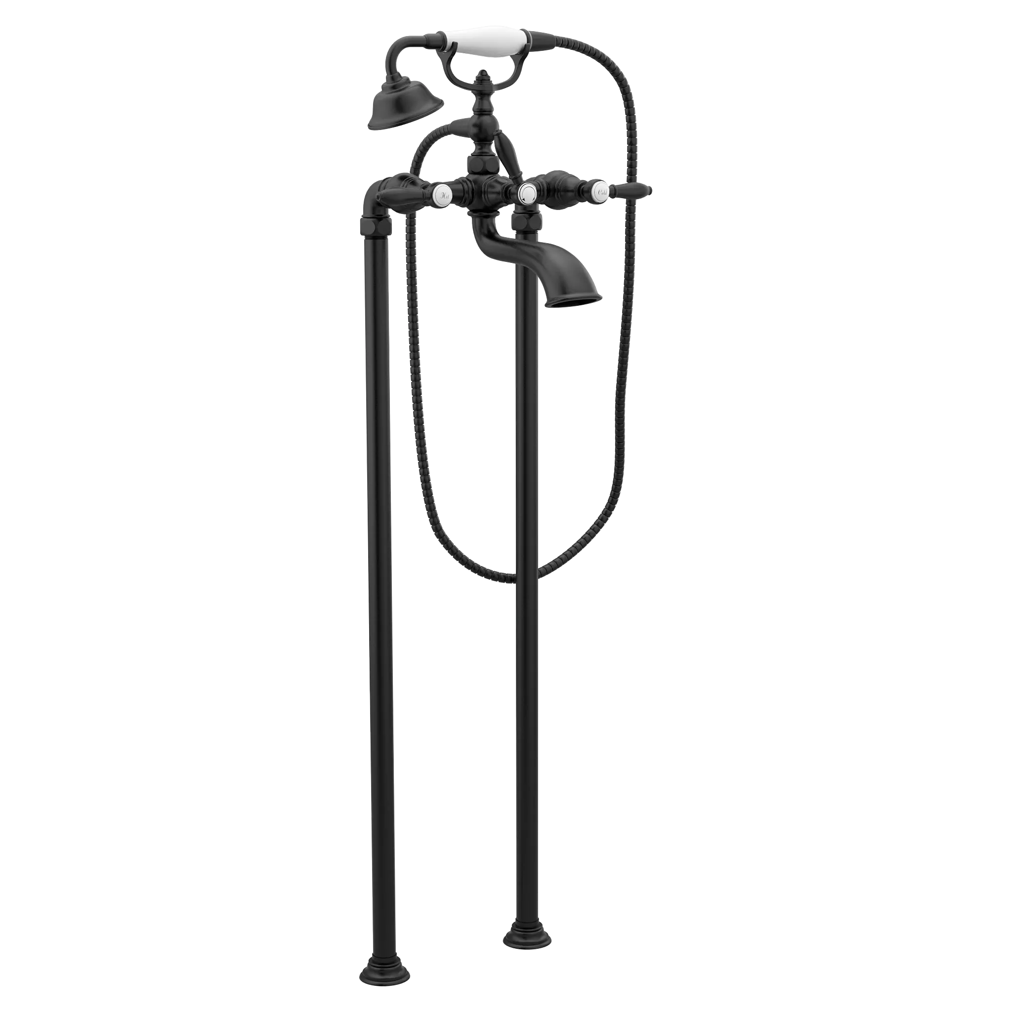 Weymouth Two-Handle Tub Filler including Handheld Shower