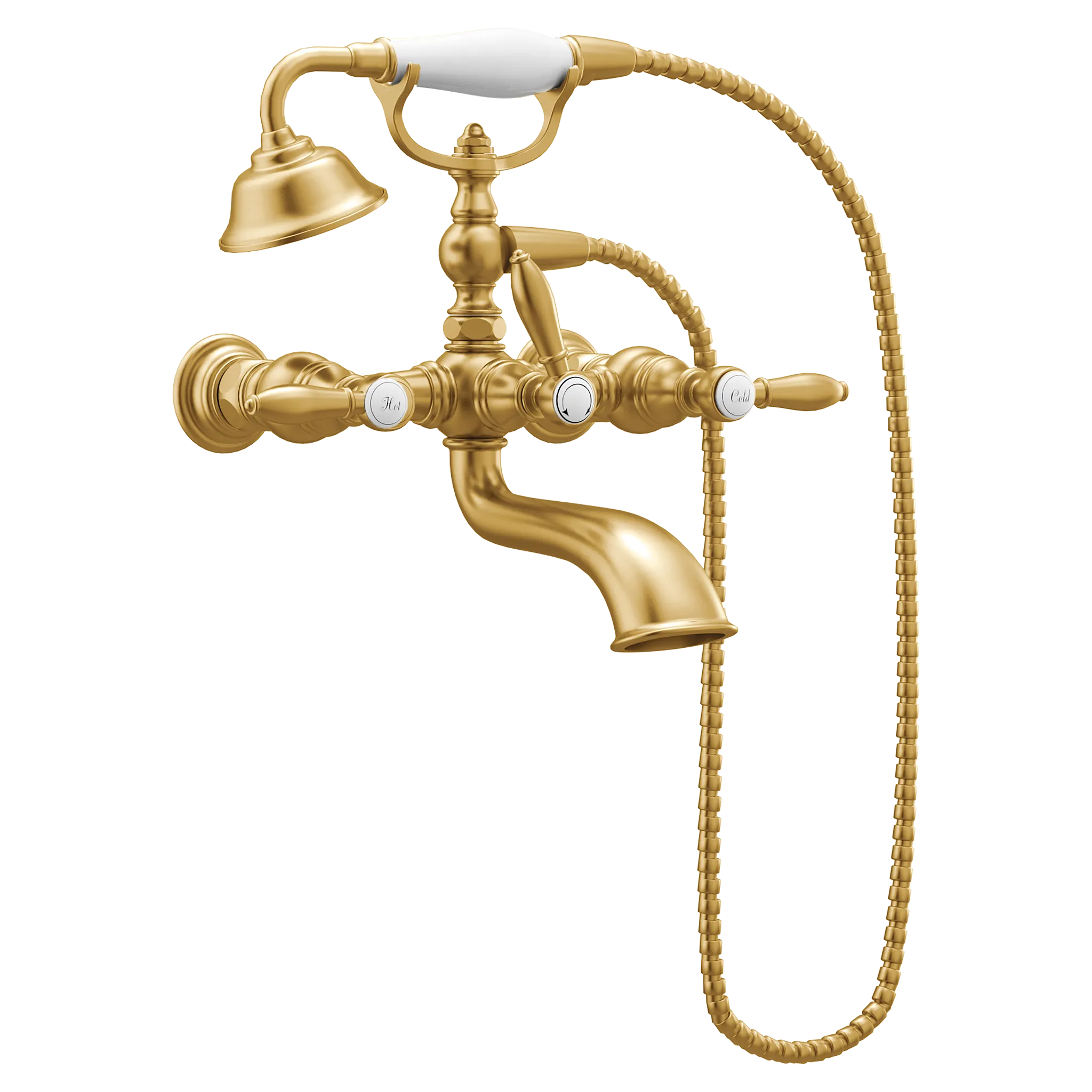 Weymouth Two-Handle Tub Filler including Handheld Shower