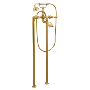 Weymouth Two-Handle Tub Filler including Handheld Shower