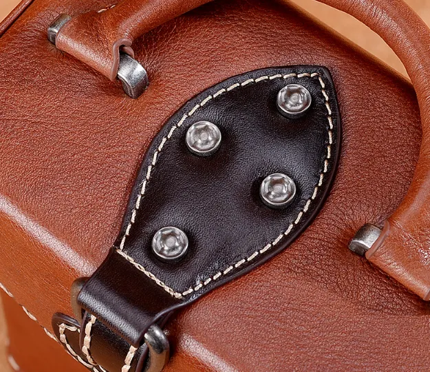 YAAGLE Female Tanned Leather Handmade Stitching Cross Body Bag YG10106